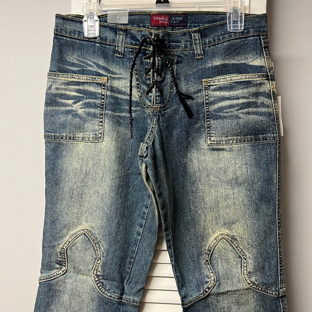 Back Braided Jeans